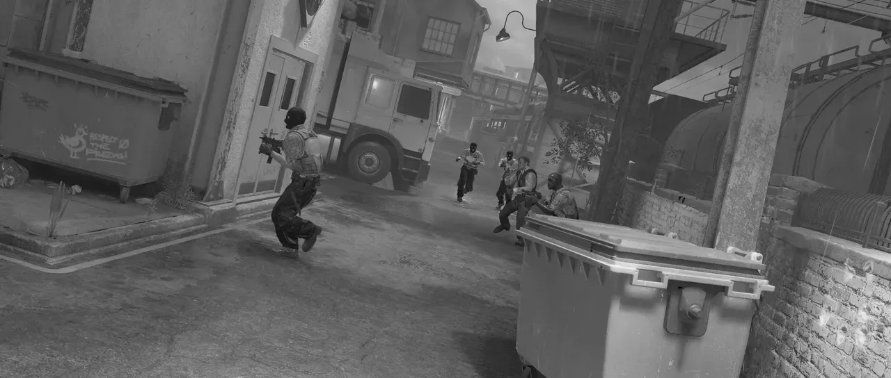 The same frame with Black and white applied