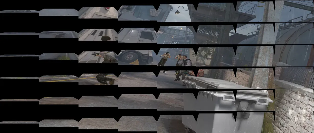 The same frame with Card wipe applied