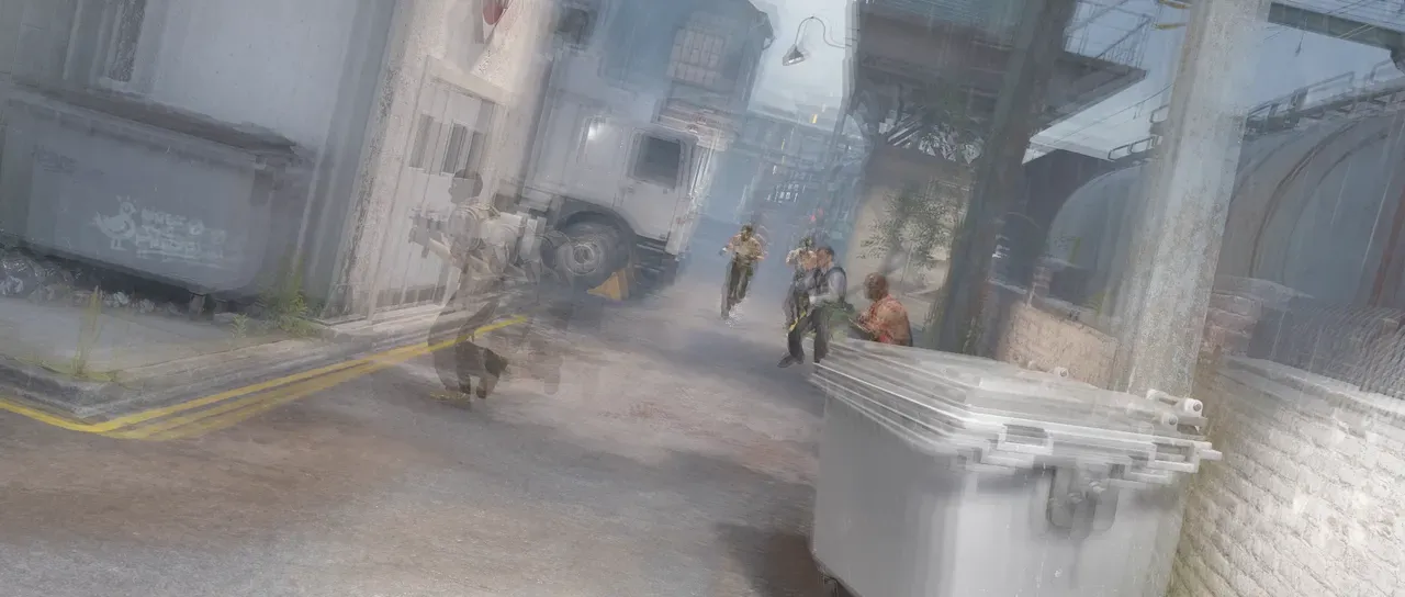 The same frame with Echo applied