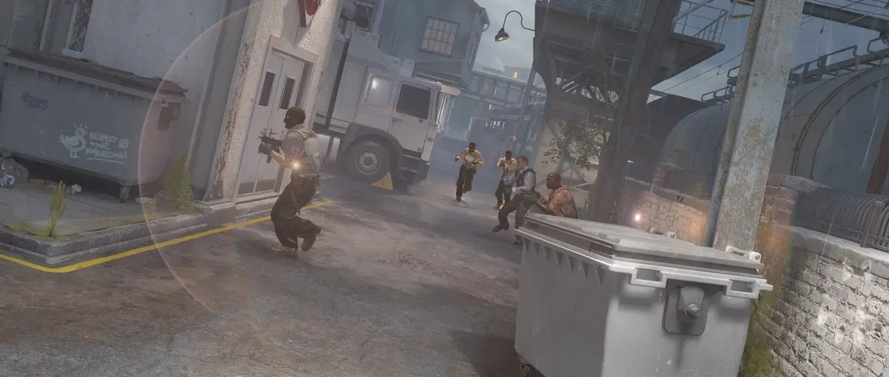 The same frame with Lens flare applied