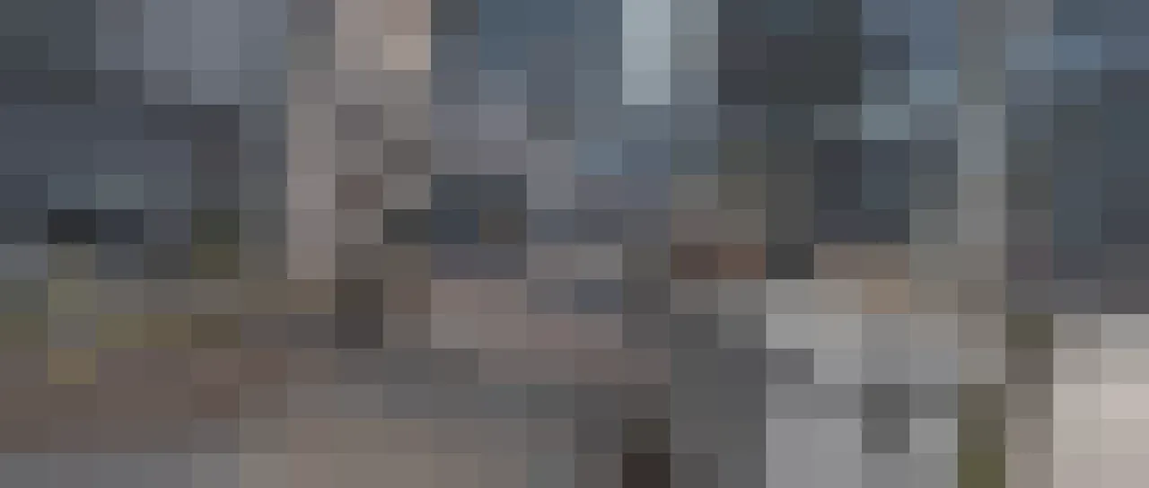 The same frame with Mosaic applied