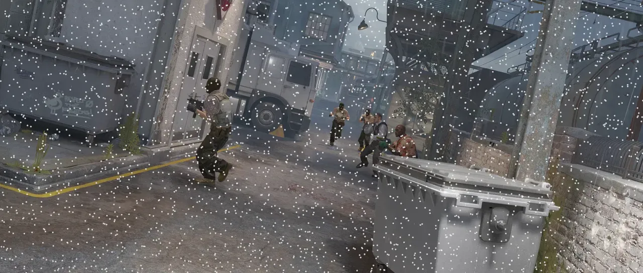 The same frame with Scatter applied