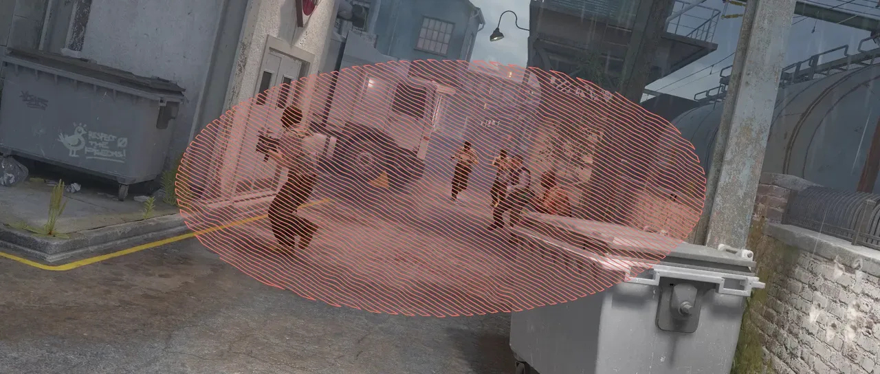 The same frame with Scribble applied